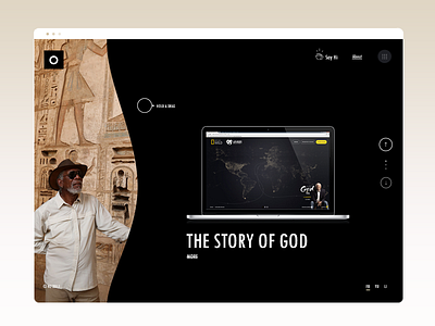 Design Studio website concept animation concept design landing page minimal morgan freeman national geographic portfolio storytelling web web design web studio