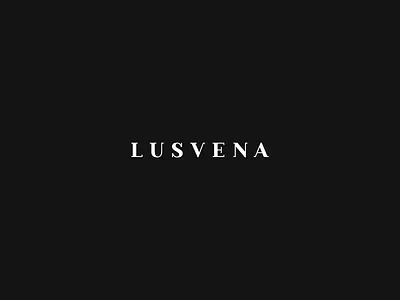 Lusvena brand branding lettering logo logotype