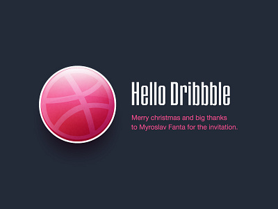 Hello dribbble first shot