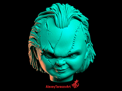 Chucky 3d art chucky design doll film fun movie zbrush