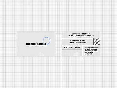 THOMAS GARCIA branding card identity type typography