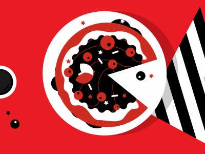 Cake 2d aftereffects berry cake flat gif loop mint motion pretty sugar sweet