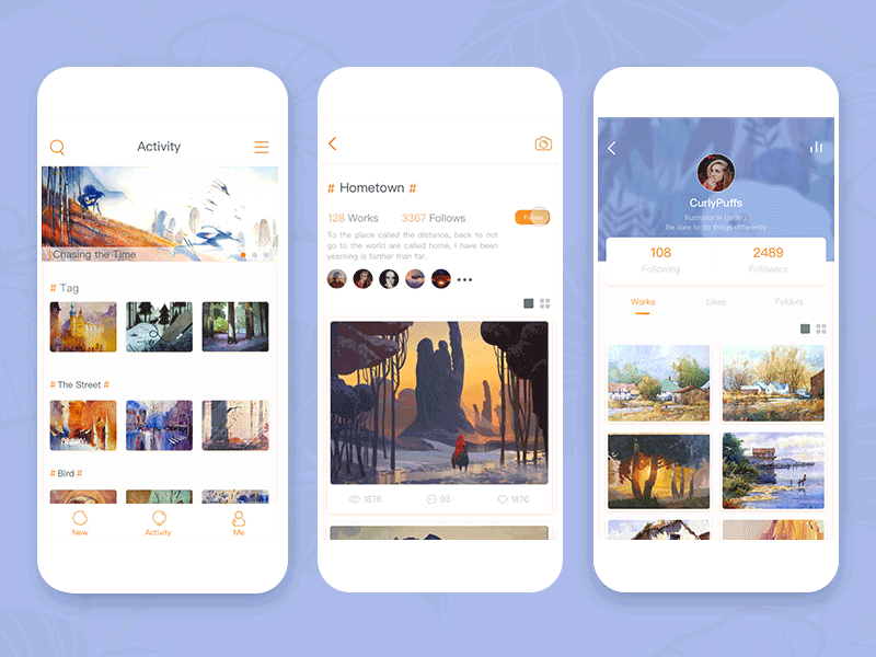 Picture APP UI Design ui