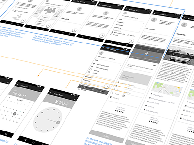 Add event on Android platform android app ui wireframes