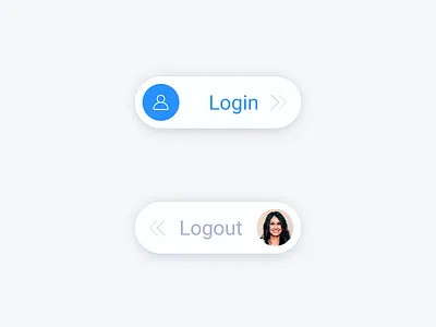 Login / Logout Switch button design icon login switch toggle user