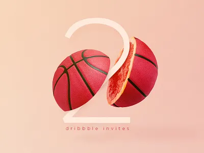 Two >| 2 |< Dribbble Invites To Giveaway christmas design dribbble flat giveaway gradient illustration invitation invite minimal new year