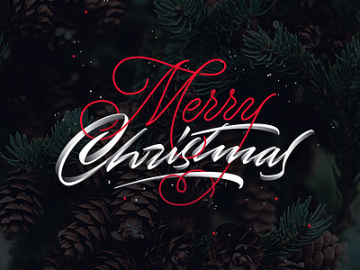 Merry Christmas! lettering merry christmas