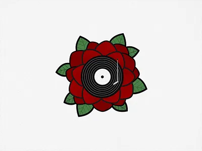 DISCO ROSA chicana disco drawing flower illustration latinx music musica records rosa rose