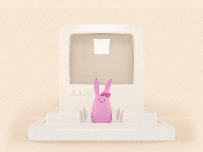 jumping 3d gif jumping pc rabbit vray