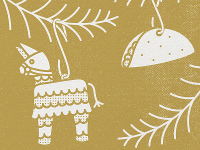 Taco Ornament piñata taco tacos texture