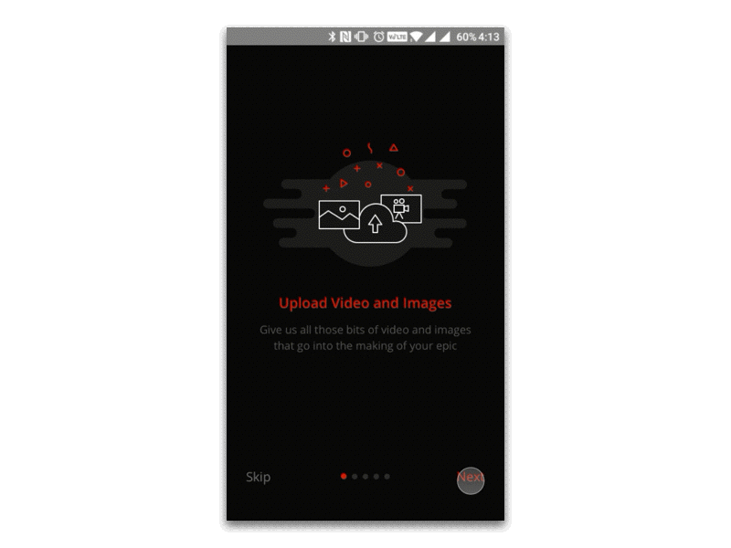 Onboarding for EpicMakers app mobile onboarding