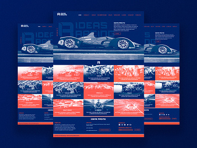 IdeasRacing art bestdesignwebsite bootstrap designweb duotonoweb graphicdesign interface logotype racing ux web webdesign