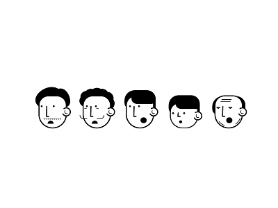 Avatar Exploration VII avatar expression face glass hair illustration illustrator mood