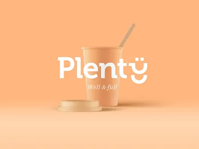 Plenty - Well & Full brand branding coffee food identity logo logotype mark type typography vector