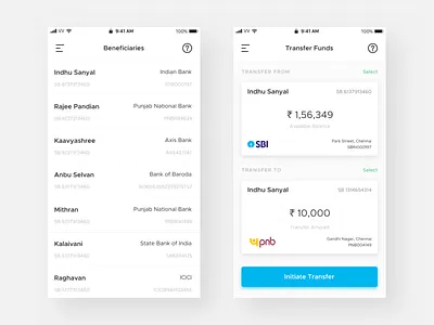 Bankly Concept App account app bank banking concept figma ios list manager