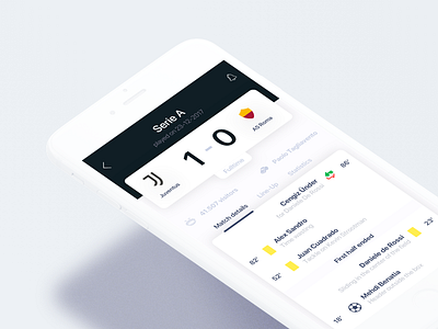 ⚽️ Football Match Center app apple design football game ios iphone sketch soccer stats ui ux