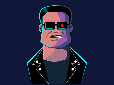 Terminello caricature cinema harley harleydavidson hastalavista hastalavistababy illustration inkscape movie schwarzenegger terminator vector