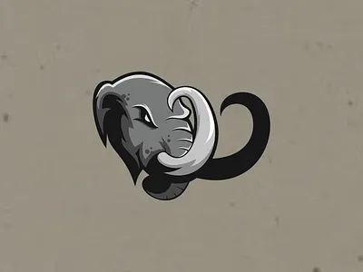 Elephant coreldraw ilustrator logo