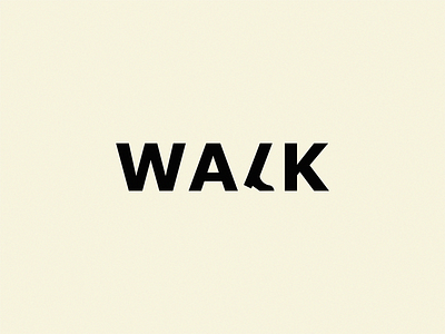 Walk brand design icon logo yuro