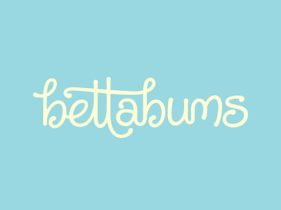 bettabums Custom Logotype branding custom type font design logo logotype type design typography