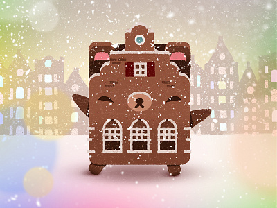 Beary holidays! alpha bear amsterdam bear christmas city cookie cute fan art holidays snow the netherlands winter