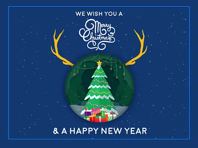 Graphic Hex Saying Merry Christmas and happy new year art christmas design graphichex newyear