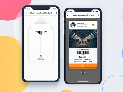Membership Card design graphics uiux