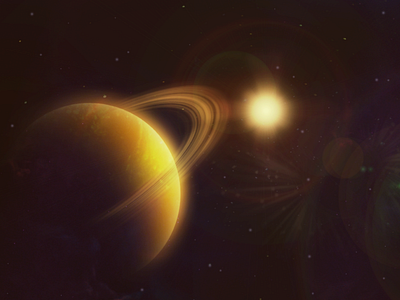 A Planet Render astronomy digital galaxy outer planet render rings saturn space star sun universe