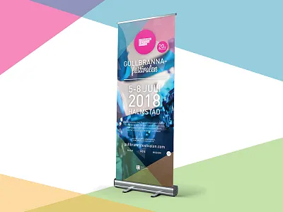 Gullbrannafestivalen Rollup design festival graphic rollup