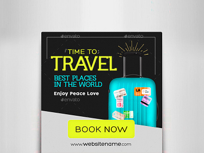 Travel Banner Ads business commercial discount marketing modern product promotion sale shop shopping store web ads