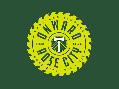 Onward Rose City apparel design graphics mls portland soccer timbers tshirt