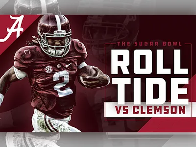 SEC Country / Sugar Bowl / Alabama alabama crimson tide football graphic design sports design sugar bowl