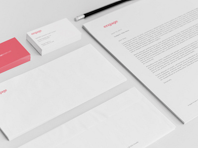 Engage Stationery branding business card corporate identity envelope letterhead stationery