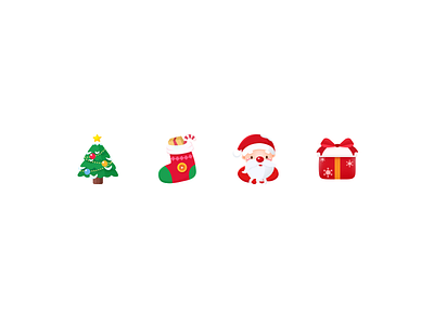 merry christmas christmas claus gift icon santa socks tree