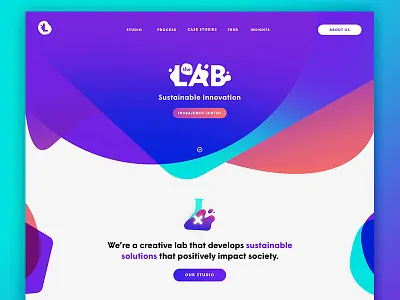 The Lab - Landing Page design header innovation landing page responsive ui ux web web design