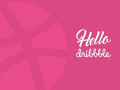 Hello, Dribbble! dribbble hello