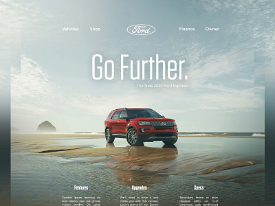 Daily UI #003 || Landing Page 003 daily ui ford landing page ui