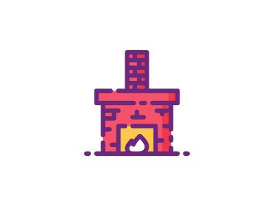 Fireplace brick fire fireplace flame heat hot