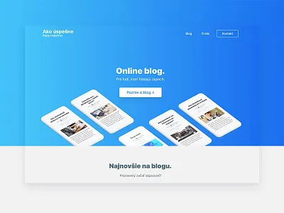 Designing website for Ako uspesne ako clean concept design designing layout nice uspesne website wordpress