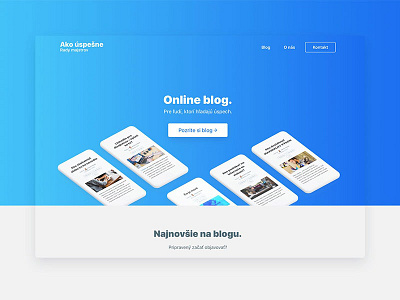 Designing website for Ako uspesne ako clean concept design designing layout nice uspesne website wordpress