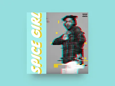 Turn Up the Heat album cover artist design glitch music