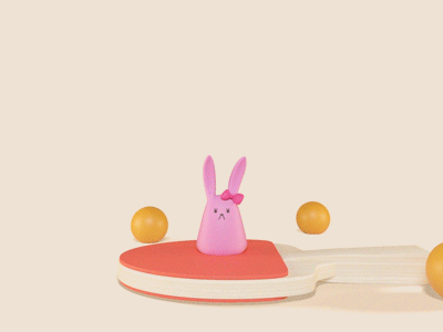 Pingpong 3d gif pingpong rabbit vray