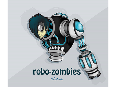 robo-zombies character dark games illustration illustrator monster robot