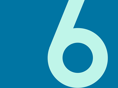 6 6 challenge number typeface typehue typography