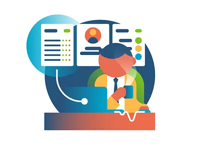 Work browsing coffee office recruitment work