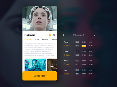 IMDb App Redesign – Vol.2 app buy cinema film imdb iphone like movie rate redesign ticket