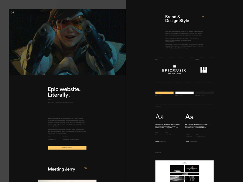 Epic Music Case Study ales case study ales nesetril case study epic epic music music personal portfolio portfolio case study project case study readymag star wars