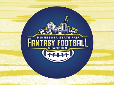 Fantasy Football fantasy football football logo minnesota state fair sports logo