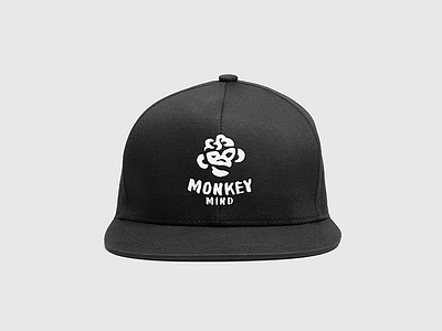 Monkey Mind logo & cap association black community logo logo design mind monkey music