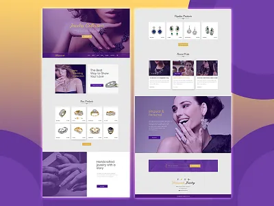 Jewelry Website Design e commerce jewelry psd psdui ui ux web webdesign webpsd websitepsd webui